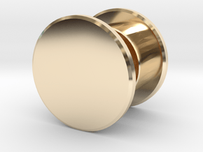 Fidget Spinner Tourus Center Caps in 14k Gold Plated Brass