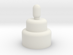 cake in White Natural Versatile Plastic: Medium