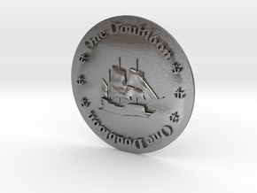 Doubloon in Natural Silver