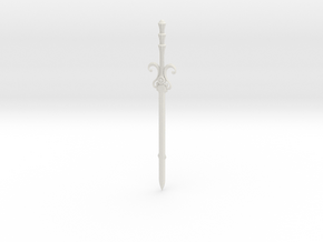 "BotW" Sword of the Six Sages in White Natural Versatile Plastic: 1:12