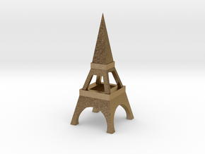 Tower in Polished Gold Steel: Medium