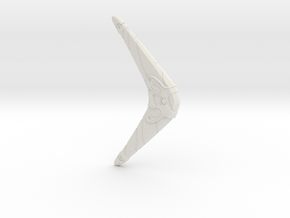 "BotW" Sea-Breeze Boomerang in White Natural Versatile Plastic: 1:12
