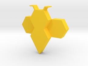wall lamp in Yellow Processed Versatile Plastic: Medium