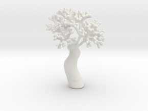 A fractal tree in White Natural Versatile Plastic