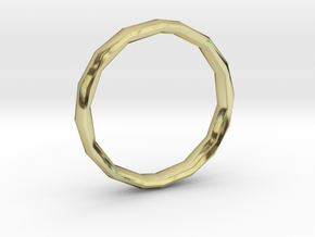 Polygonal ring "XXI century" in 18k Gold: 5.5 / 50.25