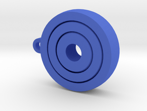 Gyroscopic KeyChain in Blue Processed Versatile Plastic