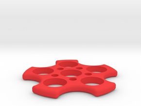 Fidget Spinner in Red Processed Versatile Plastic