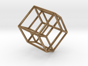 Tesseract 2 in Natural Brass
