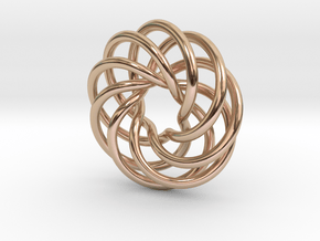 Endless Loop Pendant in 14k Rose Gold Plated Brass