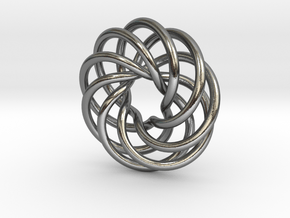 Endless Loop Pendant in Polished Silver