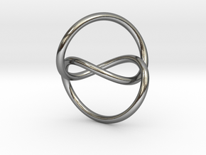 Infinity Knot Pendant in Polished Silver