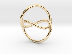 Infinity Knot Pendant in 14K Yellow Gold