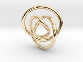 Impossible Knot Pendant in 14K Yellow Gold