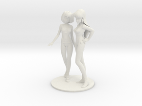 1/6 Ranka and Minmay in Swimsuit in White Natural Versatile Plastic