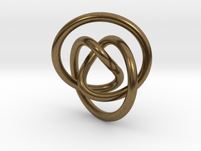 Impossible Knot Pendant in Natural Bronze
