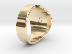 Superball siDe Ring in 14k Gold Plated Brass