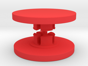 Customisable Fidget Spinner Caps for 608 Bearings in Red Processed Versatile Plastic