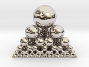 Spheres Sierpinski Tetrahedron in Platinum