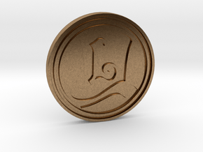 "The Layton Series 10th Anniversary 2017" coin in Natural Brass