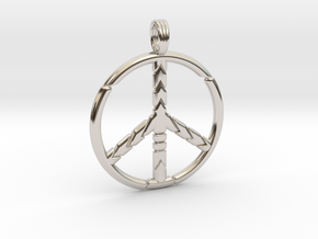 PEACE SYMBOL 2015 in Platinum