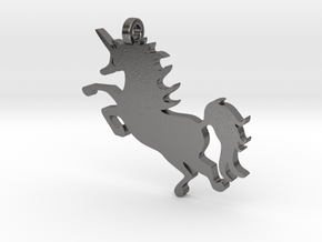 Unicorn Pendant in Polished Nickel Steel