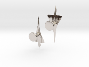 Concorde Cufflinks in Rhodium Plated Brass