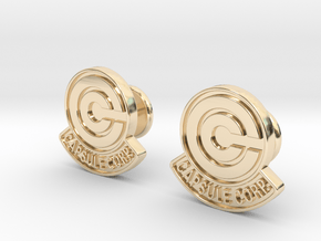 Dragon Ball - Capsule Cufflinks in 14k Gold Plated Brass