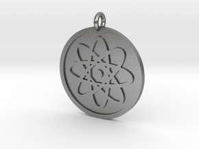 Atom Pendant in Natural Silver