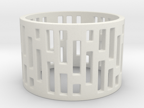 Denim Ring Size 6 in White Natural Versatile Plastic