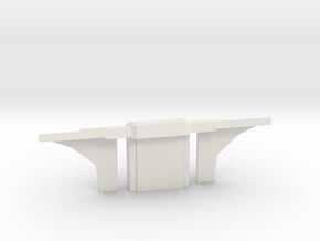 Console Type 6 (Star Trek) in White Natural Versatile Plastic: 1:30