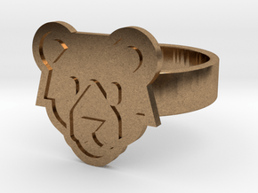 Bear Ring in Natural Brass: 13 / 69