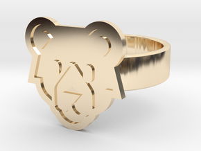 Bear Ring in 14k Gold Plated Brass: 13 / 69
