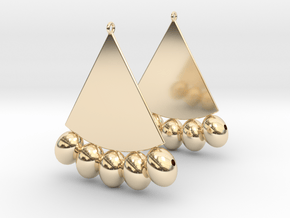 Egyptian Earrings in 14K Yellow Gold: Extra Large