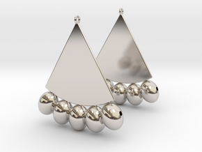 Egyptian Earrings in Platinum: Extra Large