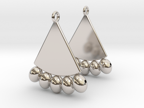 Egyptian Earrings in Platinum: Small