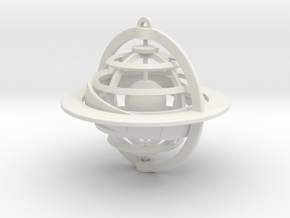 Celestial Globe in White Natural Versatile Plastic