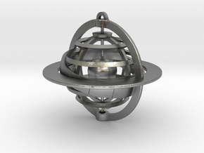 Celestial Globe in Natural Silver (Interlocking Parts)