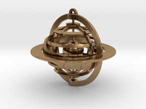 Celestial Globe in Natural Brass (Interlocking Parts)