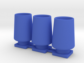 Spiralschlauchklemme 3fach in Blue Processed Versatile Plastic