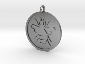 Bee Pendant in Natural Silver