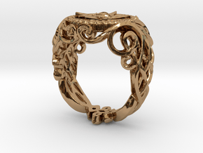 Trompe L'Oeil Ring in Polished Brass