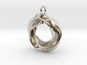 Roebius pendant with loop in Platinum