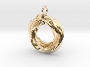 Roebius pendant with loop in 14K Yellow Gold