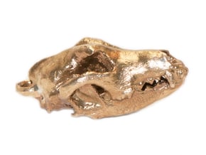 Dog Pendant in Natural Bronze