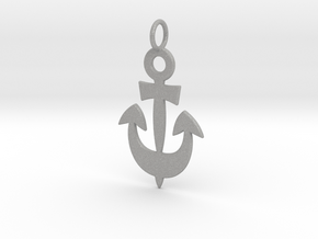 Anchor Symbol Pendant Charm in Aluminum