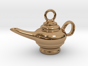 Aladdin Lamp Earring in Polished Brass