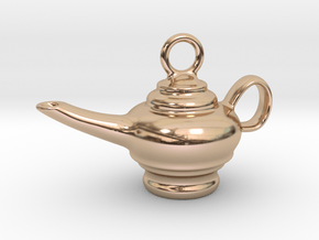 Aladdin Lamp Earring in 14k Rose Gold Plated Brass