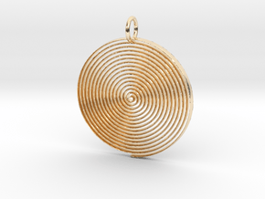 Minimalist Spiral Pendant in 14K Yellow Gold