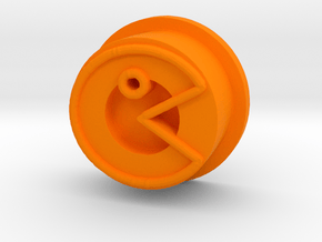 Kmods Squonker Pacman button in Orange Processed Versatile Plastic