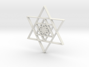 Infinite Jewish Symbol Pendant Charm in White Natural Versatile Plastic